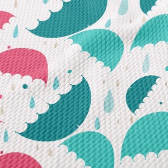 Sawtooth Umbrella With Big Rai Birdseye Piqué