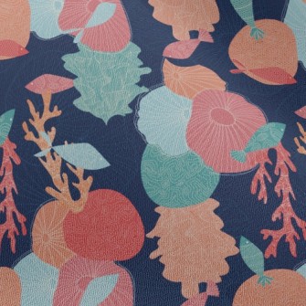 Artistic Texture Coral Chiffon
