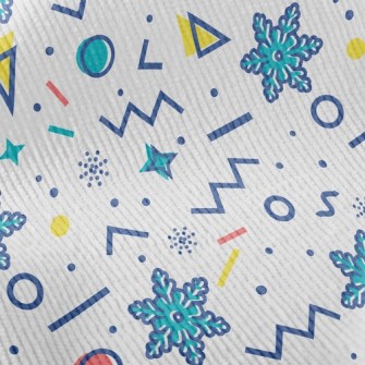 Geometric Snowflakes Standard Corduroy