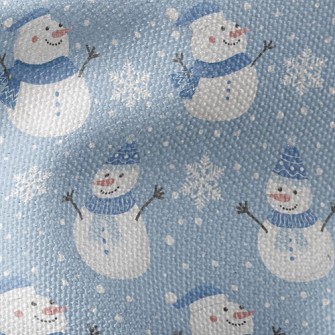 Happy Snowman Waterproof Canvas