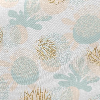 Artistic Tropical Leaves Twill