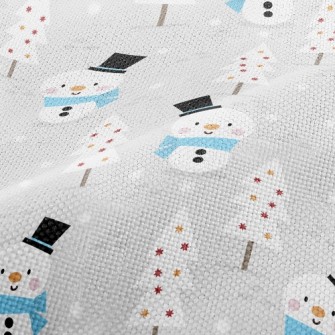 Cute Gentleman Snowman Performance Linen