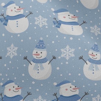 Happy Snowman Chiffon