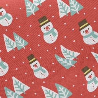 Serious Snowman Christmas Tree Twill