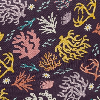 Fish And Coral Sea Twill