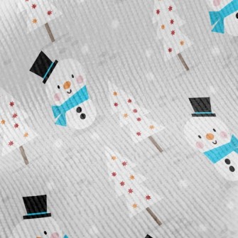 Cute Gentleman Snowman Standard Corduroy