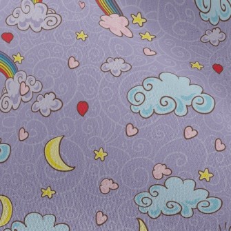Magic Moon And Rainbow Chiffon