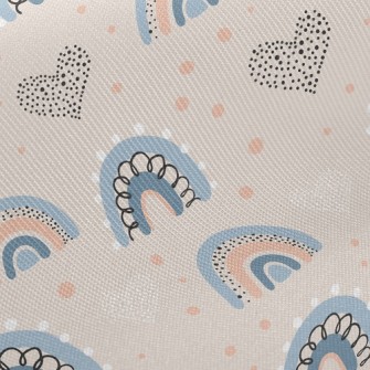 Dots Of Love Graffiti Rainbow Twill