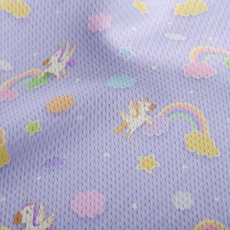 Twill Unicorn Athletic Mesh Flat Back
