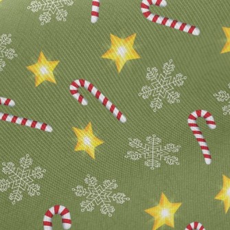 Snowflakes And Candy Canes Twill