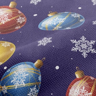 Christmas Glass Ball Performance Linen