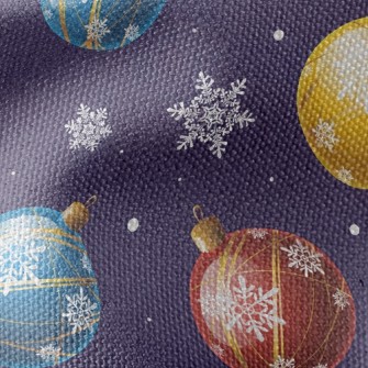 Christmas Glass Ball Waterproof Canvas