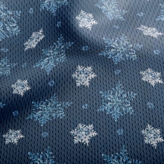 Christmas Snowflake Athletic Mesh Flat Back