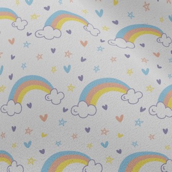 Rainbow Love Basket Sky Star Chiffon