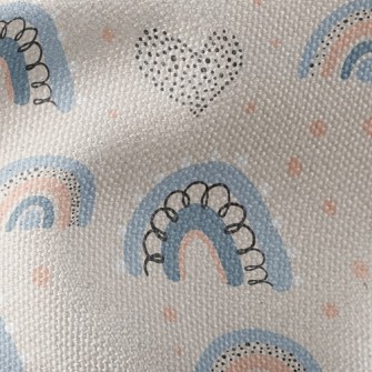 Dots Of Love Graffiti Rainbow Waterproof Canvas