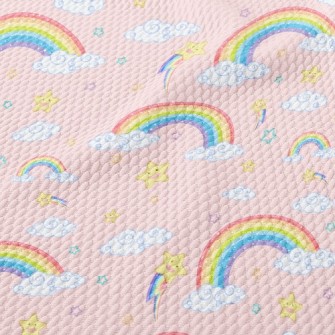 Happy Star Rainbow Adventure Birdseye Piqué