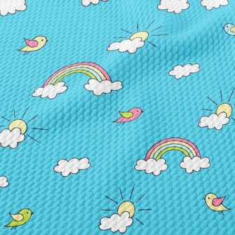 Sun Rainbow Bird Birdseye Piqué