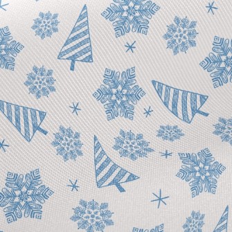Christmas Tree Snowing Twill