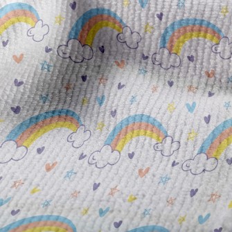 Rainbow Love Basket Sky Star Terry