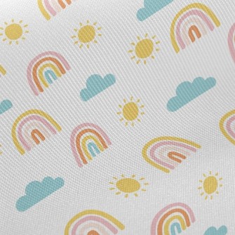 Sun Rainbow Cloud Twill