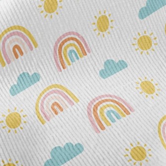 Sun Rainbow Cloud Standard Corduroy