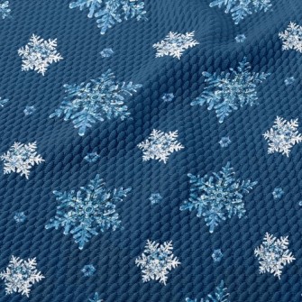 Christmas Snowflake Birdseye Piqué