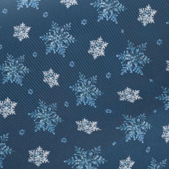 Christmas Snowflake Twill