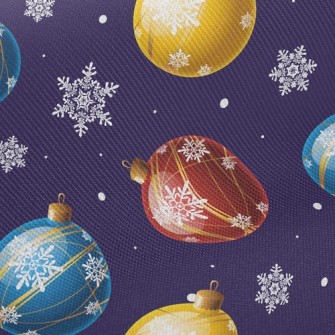 Christmas Glass Ball Twill