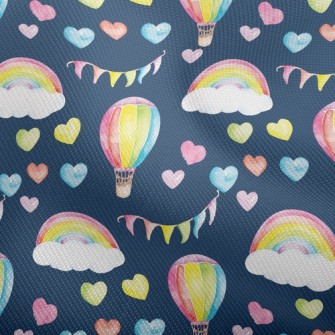 Watercolor Heart And Hot Air B Dobby