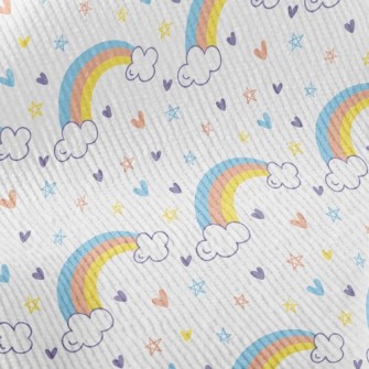 Rainbow Love Basket Sky Star Standard Corduroy