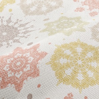 Snowflake Tile Illustration Performance Linen