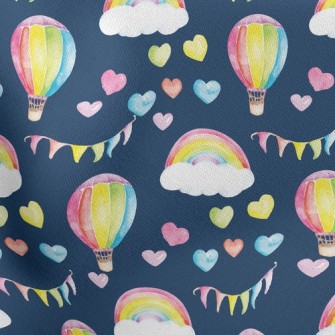 Watercolor Heart And Hot Air B Stretch Ponte