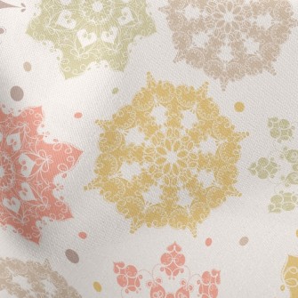 Snowflake Tile Illustration Stretch Ponte