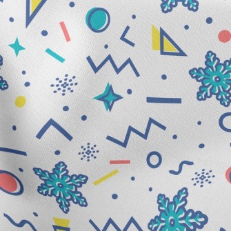 Geometric Snowflakes Stretch Ponte