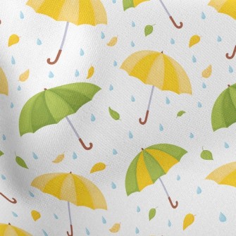 Umbrella Raindrops Fallen Leav Stretch Ponte