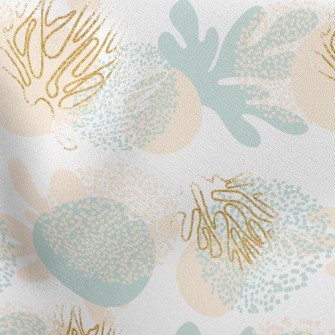 Artistic Tropical Leaves Stretch Ponte