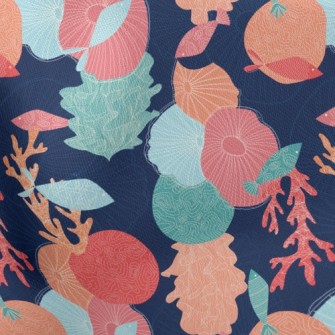 Artistic Texture Coral Stretch Ponte