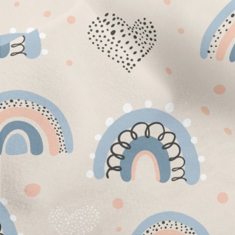 Dots Of Love Graffiti Rainbow Micro Fleece