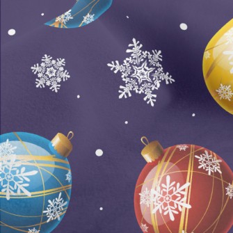 Christmas Glass Ball Micro Fleece