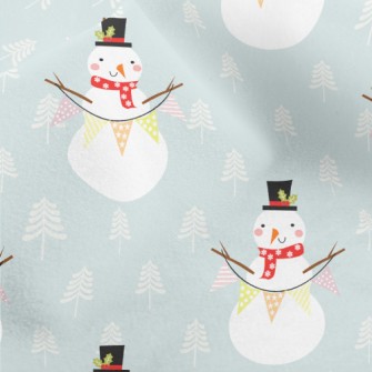 Christmas Decoration Snowman Micro Fleece