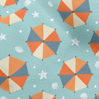 Starfish Shell Parasol Micro Fleece