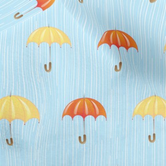 Heavy Rain Two-color Umbrella Micro Fleece