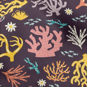 Fish And Coral Sea Micro Fleece