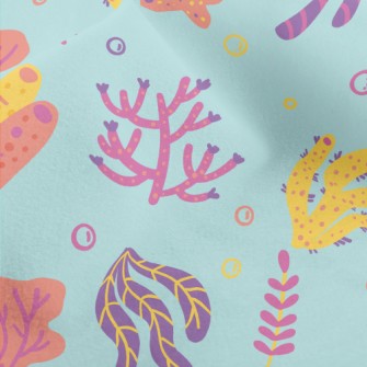 Colorful Coral Micro Fleece