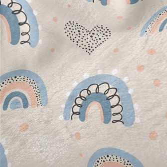 Dots Of Love Graffiti Rainbow Minky