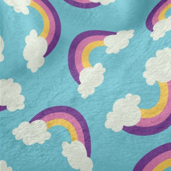 Pink Double Rainbow Minky
