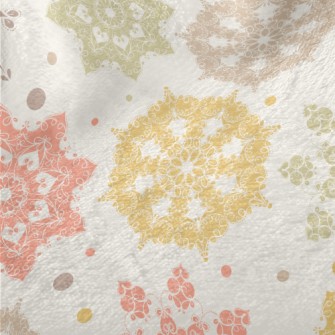 Snowflake Tile Illustration Minky