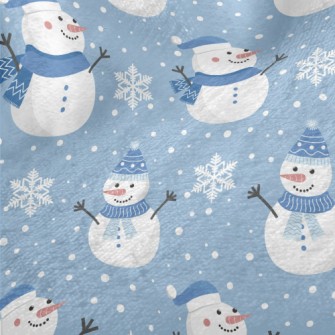 Happy Snowman Minky
