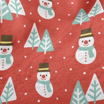 Serious Snowman Christmas Tree Minky