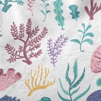 Coral And Seaweed Minky